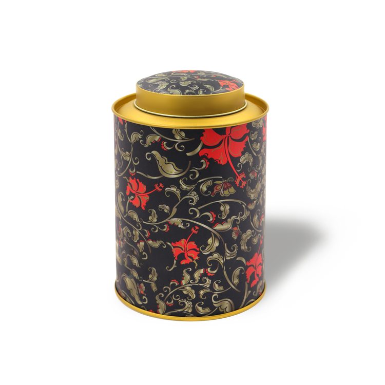 Custom-Wholesale-Round-Black-Tea-Tin-Can-with-Inner-Lid-Printed-Logo-Dome-Lid-Metal-Can-with-Double-Lids