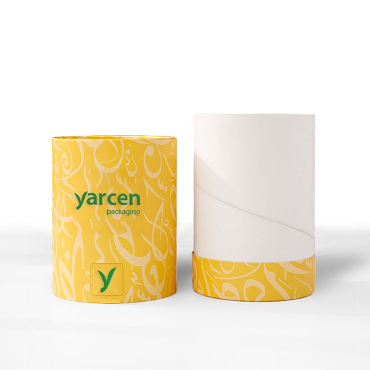 Kraft Paper Tube Wholesale Customized Printing Cylinder Cardboard Box Round Paper Jar for Perfume Essential Oil Coffee Tea Packaging